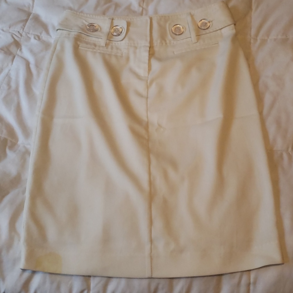Off White Pencil Skirt